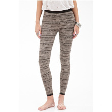 Geo Stripe Leggings with Elasticized Waist